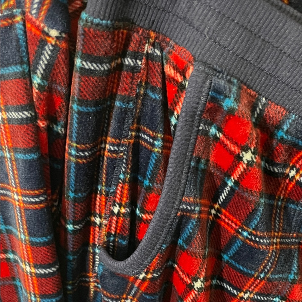 Nautica Women's 2 Piece Fleece Pajama Sleepwear Set Red Plaid M /Z11 - Picture 4 of 12